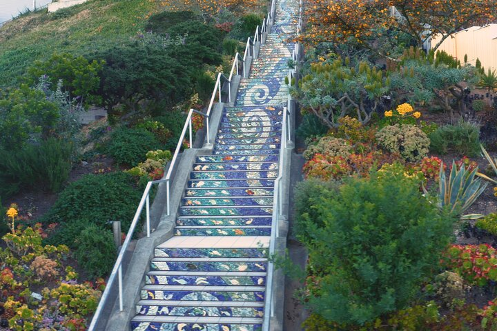 Stroll through San Francisco's hidden stairways where colorful mosaic steps lead you to serene gardens and sweeping views of iconic landmarks making for a memorable exploration of the city.